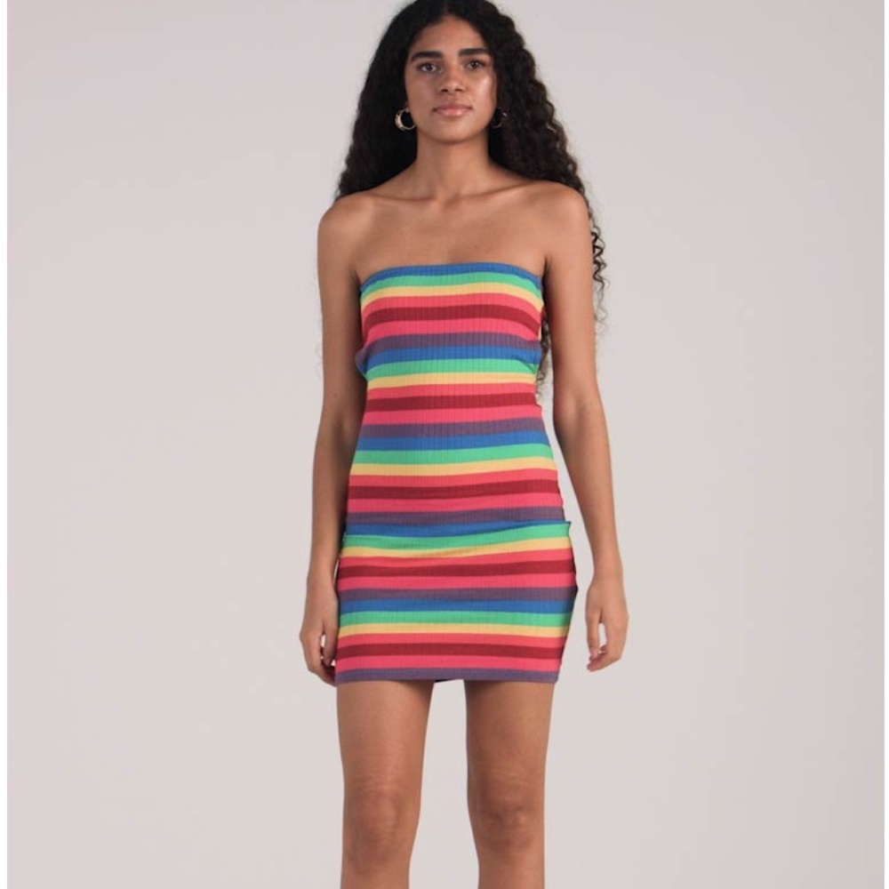 Topshop Bandeau Dress - Picture 2 of 13
